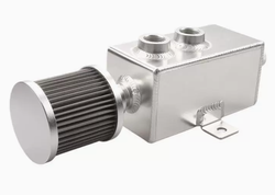 1L / 2L Performance Oil Catch Can with Breather 
| Aluminum Square Design