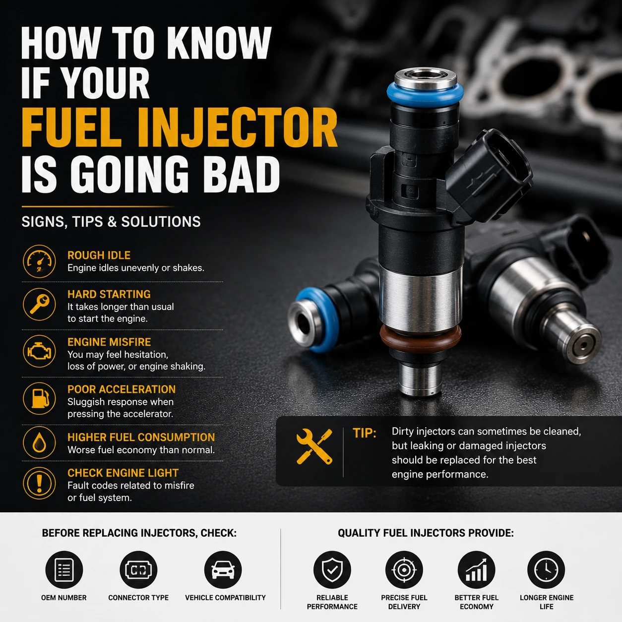 How to Tell If a Fuel Injector Is Bad | 6 Warning Signs & Fix Guide