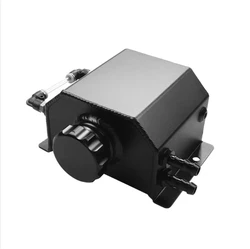 Universal 1L Square Aluminum Oil Catch Can Tank 